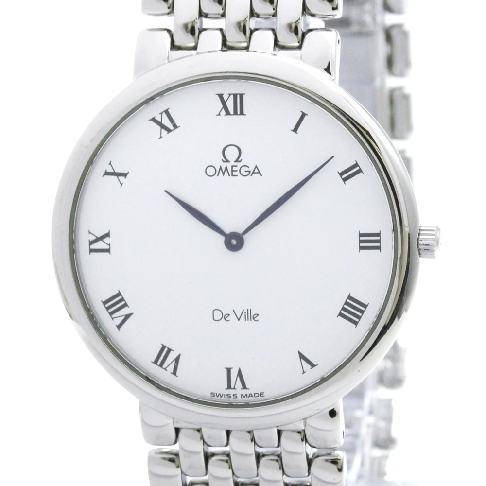 OMEGA De Ville Prestige Steel Quartz Mens Watch 395.2378 Polished